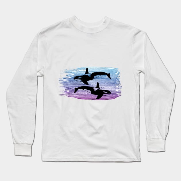 killer whale Long Sleeve T-Shirt by Polli